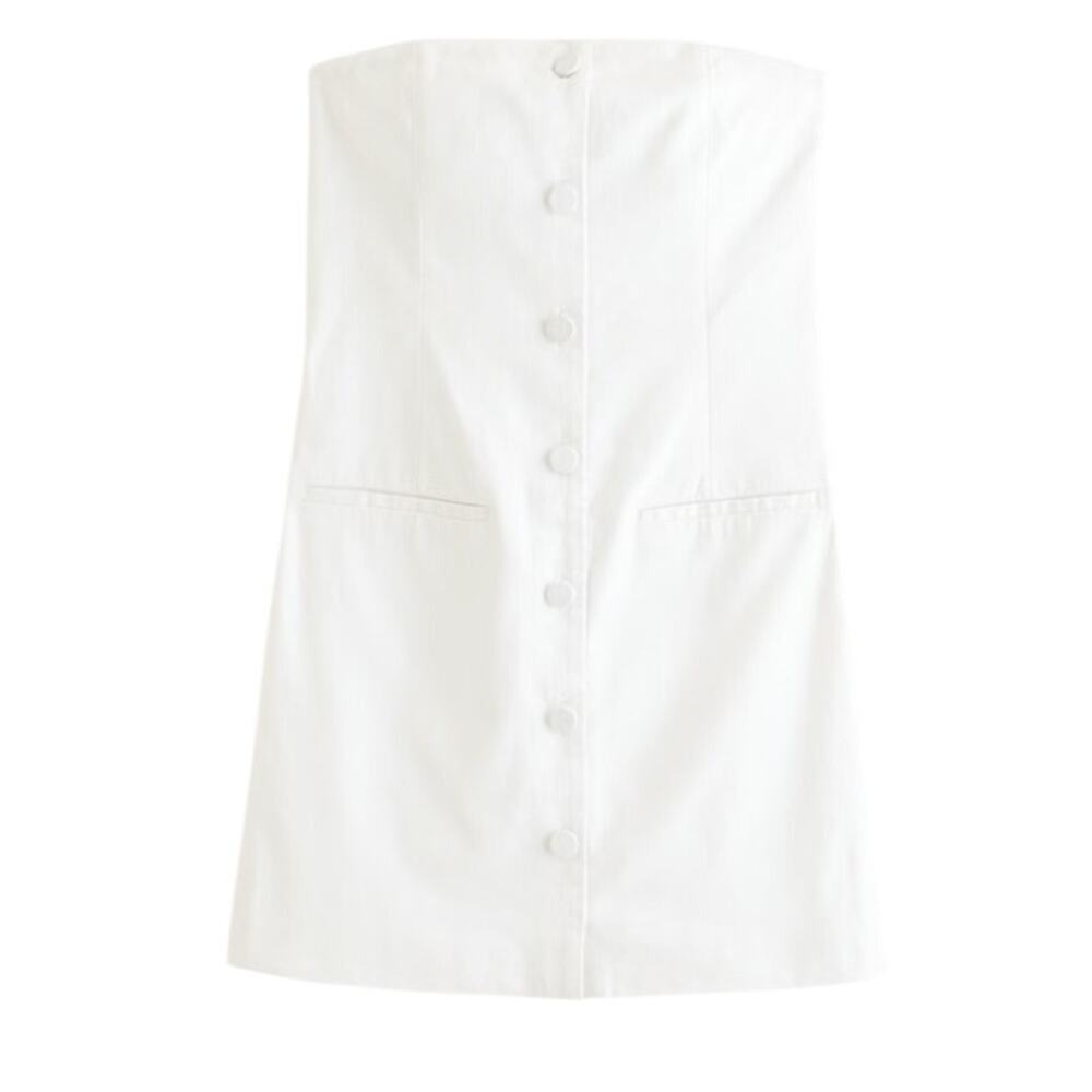 The A&F Mara Strapless Vest‎ Dress white